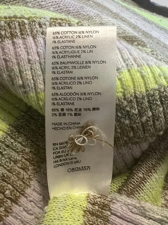 Anthropologie Pilcro Darby Stripe Summer Sweater Medium - Picture 13 of 13